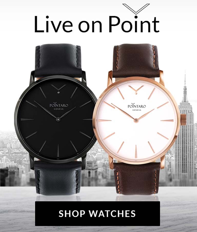 Mesh Watch Band | Pointaro Slogan | Shop Watches | Watches For Men | Pointaro Geneva | Pointaro Banner | Mens Silver Watches